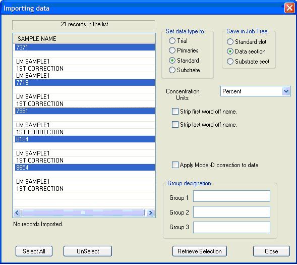 iMatch Select Standards