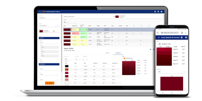 Auto Search and Correct for Special Effect Paints Auto Search and Correct for Special Effect Paints
