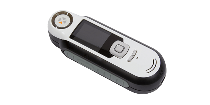 White and black spectrophotometer similar to a colorimeter