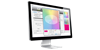 ColorCert Desktop Tools for Quality Control in Print & Packaging A large desktop computer showing X-Rite color analysis software ColorCert Desktop Tools.