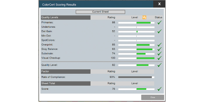 On-Screen Reporting