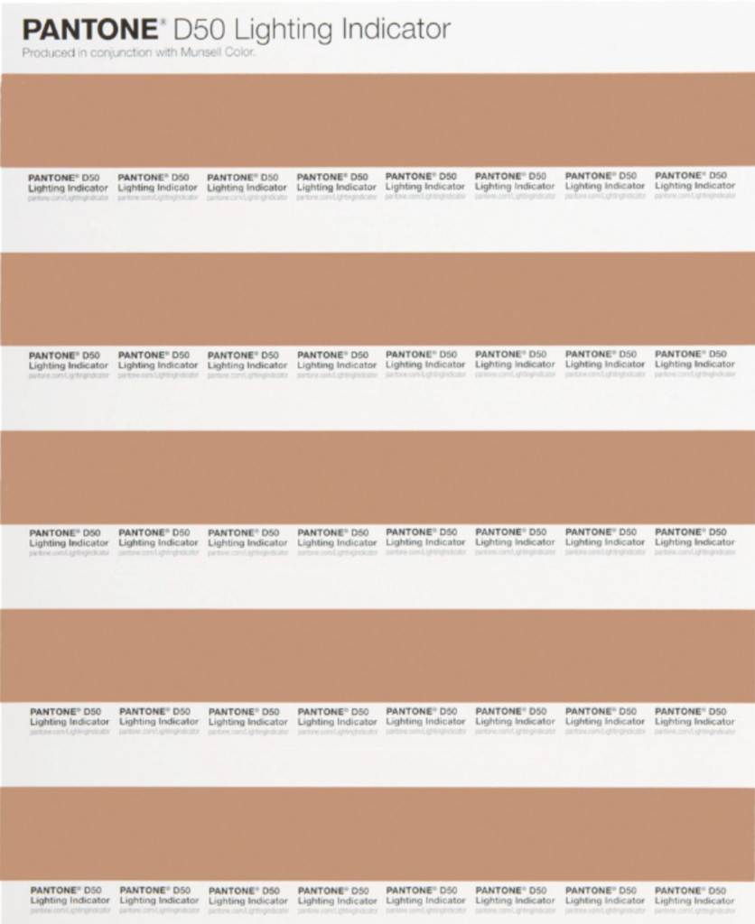 xrite pantone lighting indicator stickers