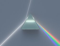 Isaac Newton used prisms to refract white light
