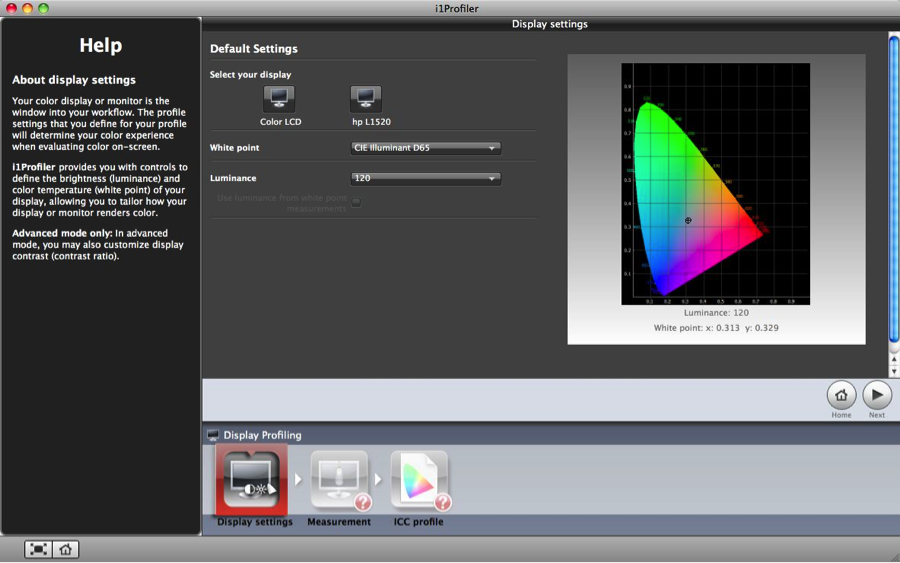 i1profilerchoosedisplay