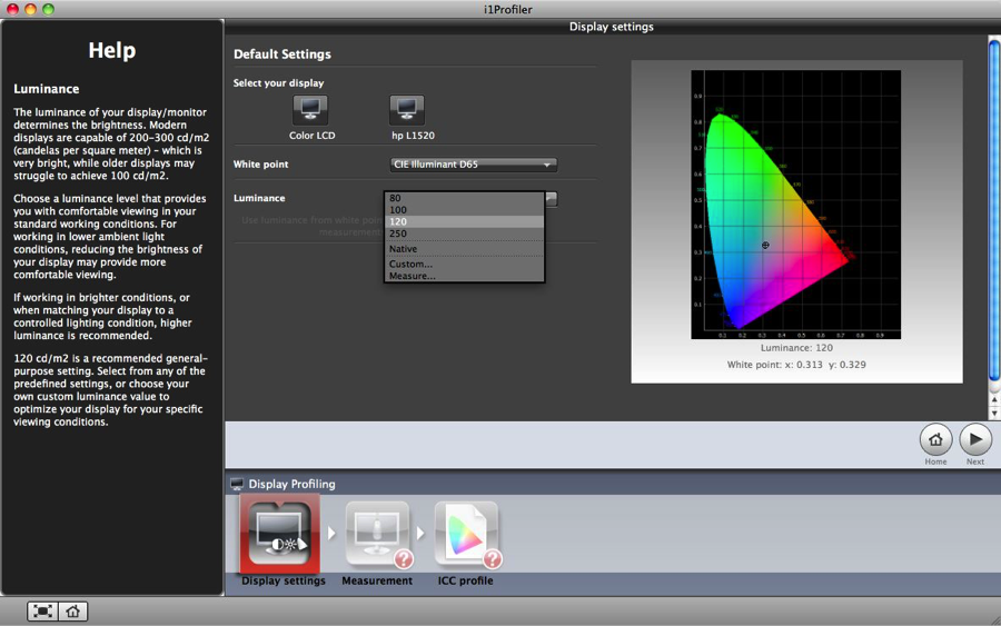 i1profilerluminance