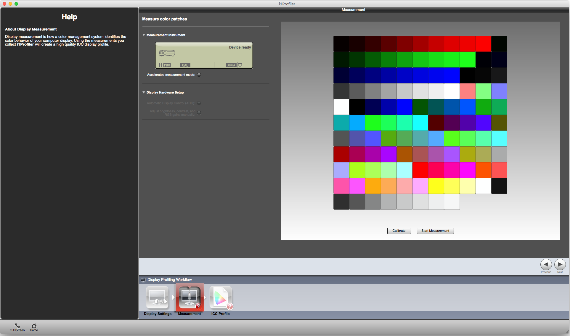 Color Calibration Chart Monitor