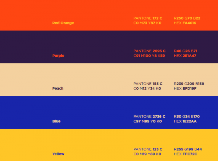 ArtPrize Pantone Color Palette