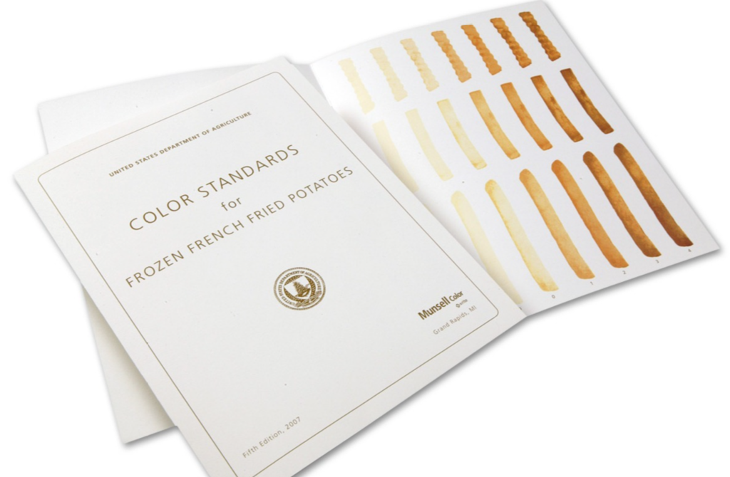 munsell french fry color standards