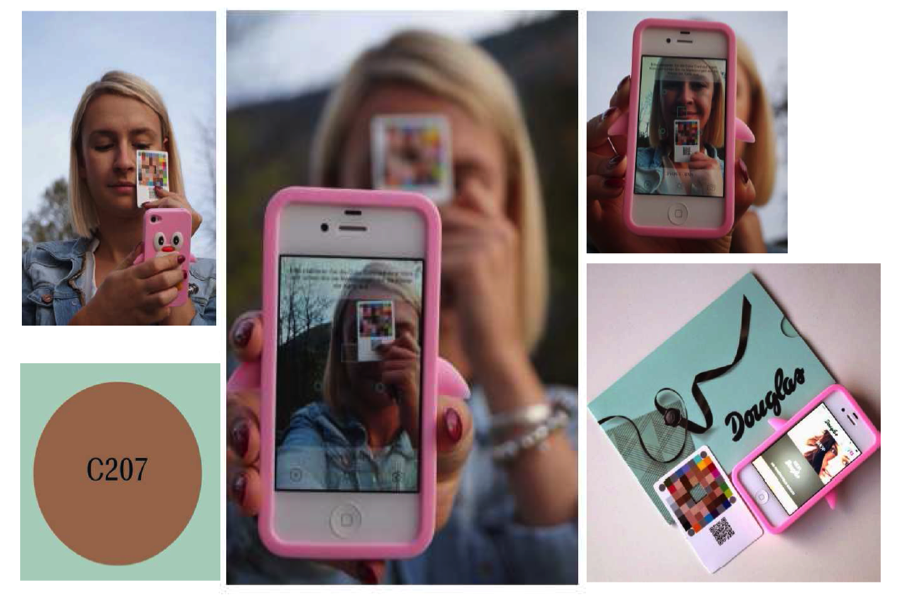 “I have scanned myself in under 5 minutes and I have received my color code immediately…have also discovered a product from Lancôme, which I probably wouldn‘t have tried on my own.”- Blogger Denise from Germany, using the Douglas Color Card.