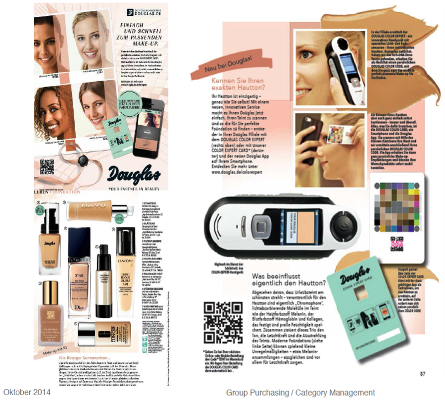 Cosmetic retailer Douglas worked closely with us during the development process of CAPSUREme. Douglas Card magazine featured CAPSURE Cosmetic and CAPSUREme in their October 2014, November 2014, and April 2015 issues.