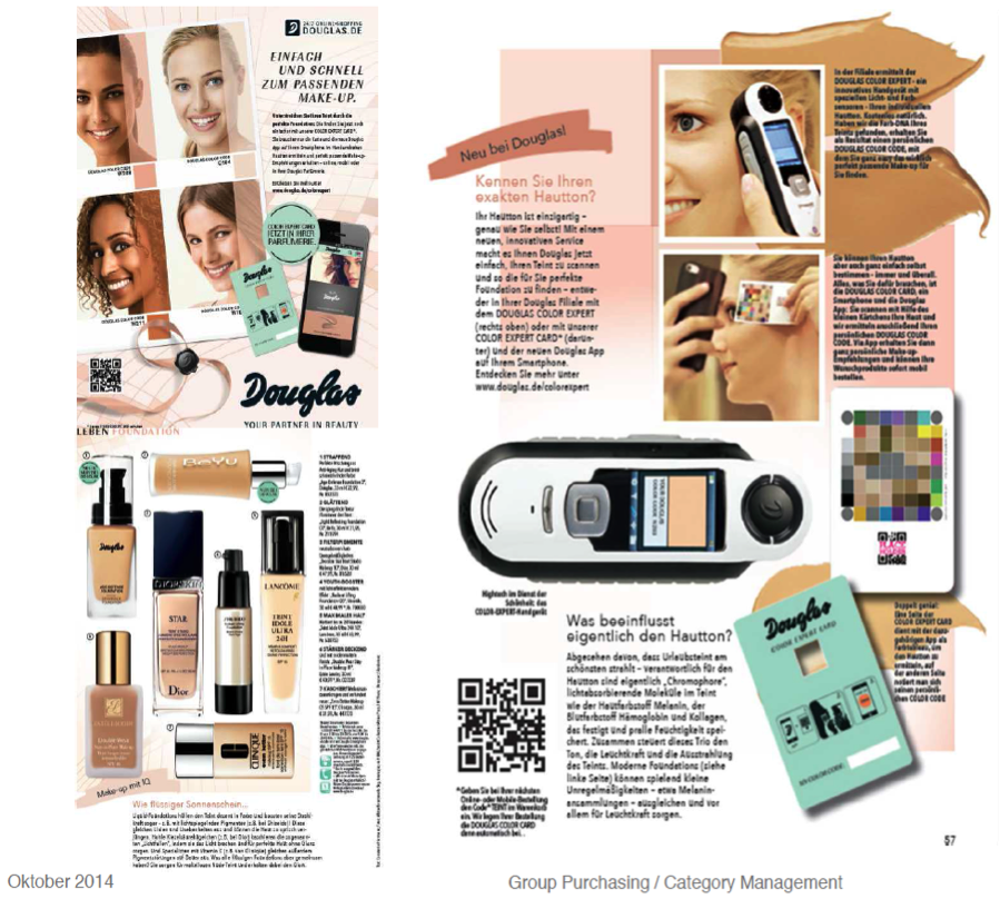 Cosmetic retailer Douglas worked closely with us during the development process of CAPSUREme. Douglas Card magazine featured CAPSURE Cosmetic and CAPSUREme in their October 2014, November 2014, and April 2015 issues.
