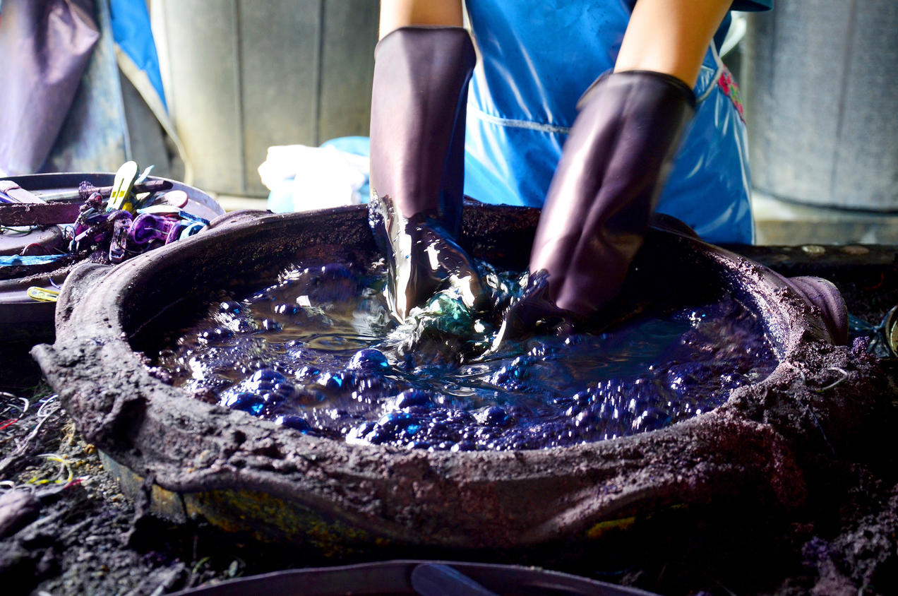 NRDC dying batik fabric textile sustainability