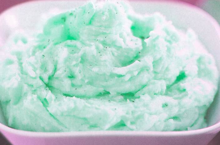 food colour analysis, milky white, green potatoes