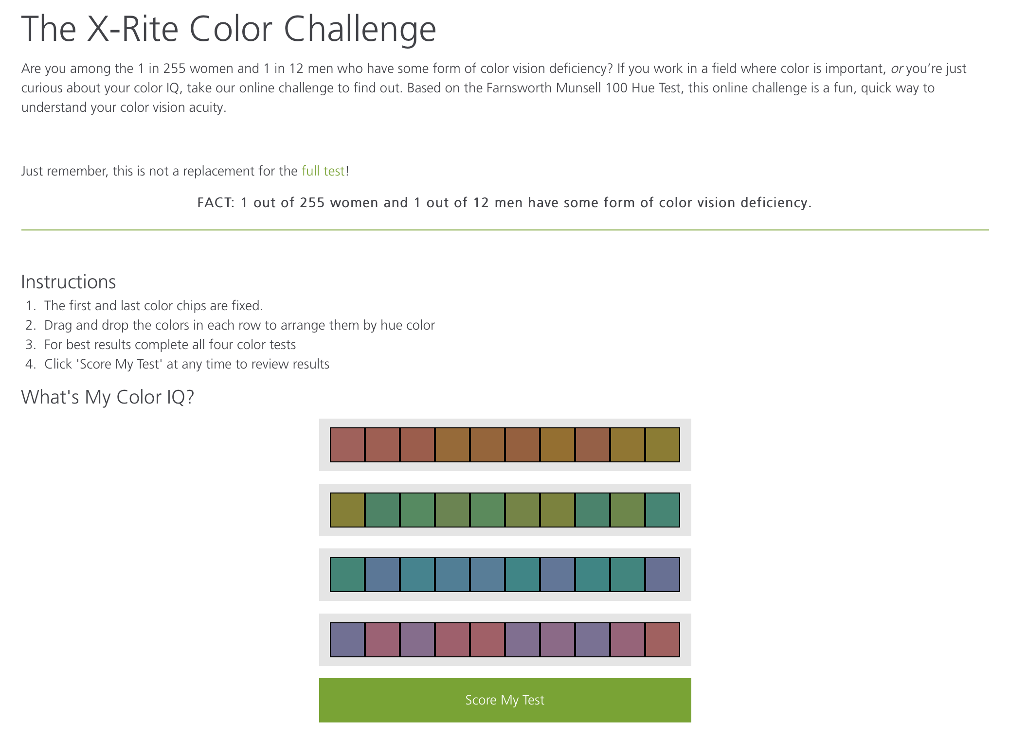 X-Rite Color Challenge