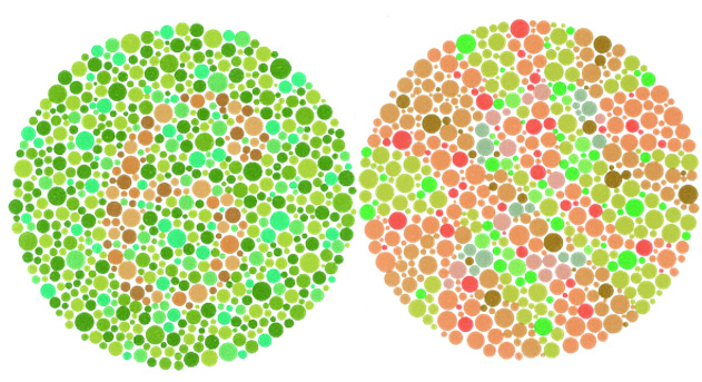 Eye Color Vision Test Chart