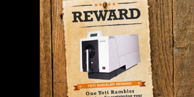 Register your benchtop spectrophotometer with us and receive a FREE YETI Rambler!