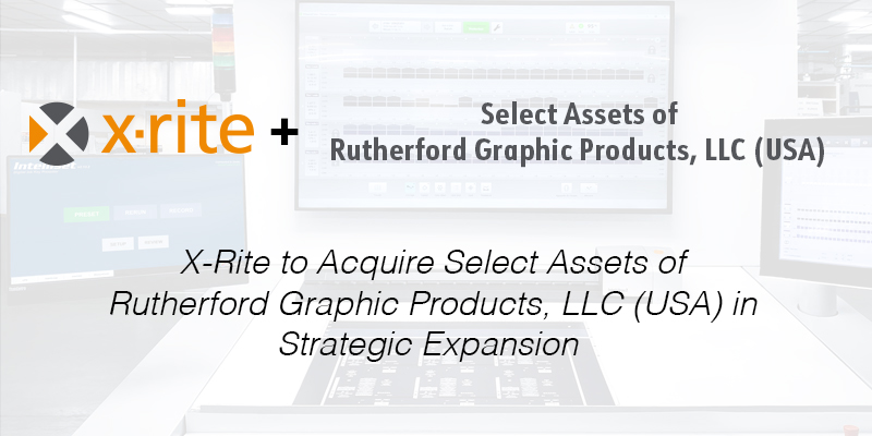 Press console showing IntelliTrax2 scanner, MeasureColor, and Rutherford – all color management solutions for printing and packaging