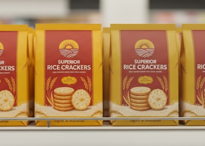 Rice Cracker Shelf Off
