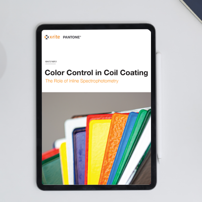 Coil coating color control