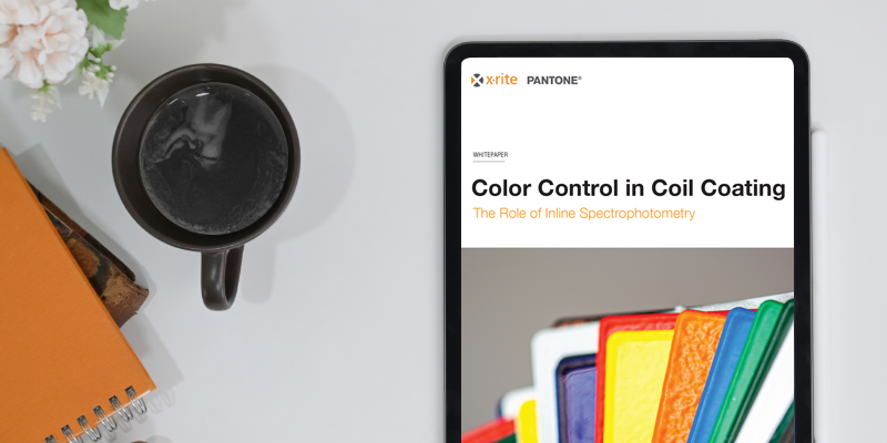 Coil coating color control